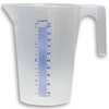 Type J-PP 100 1 litre plastic oil measuring jug, graduated